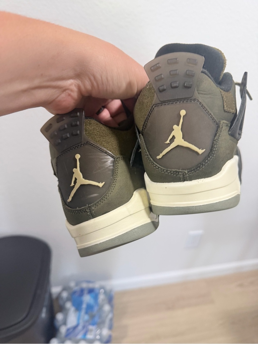 Jordan retro 4 olive green - Picture 8 of 9